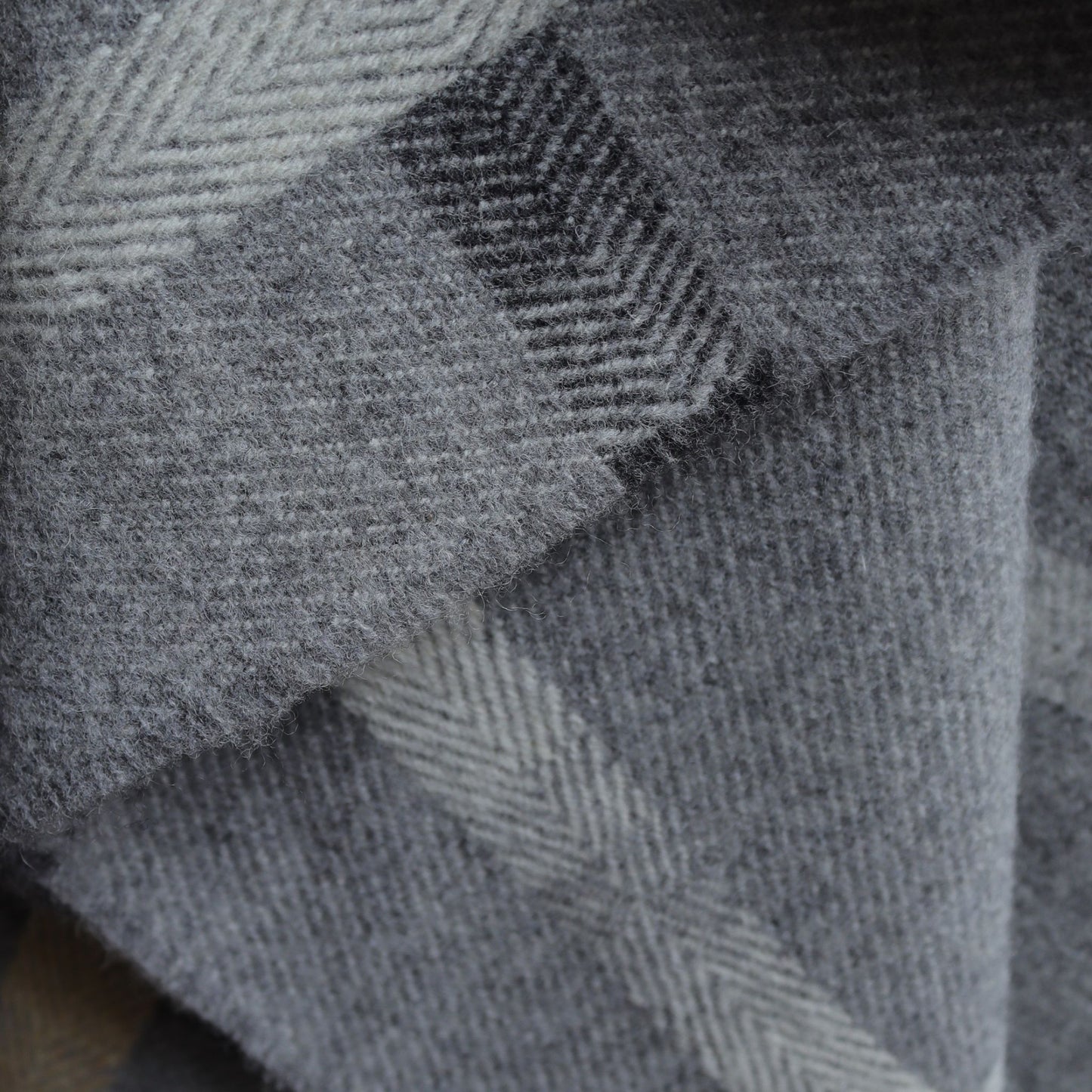 Remony Maree Wool Throw in Mist