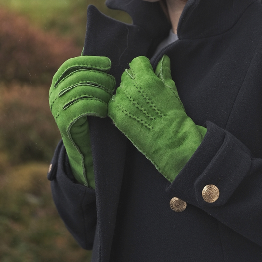 LADIES SHEEPSKIN GLOVES IN APPLE