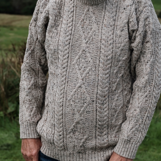 Aran Crew Neck Sweater