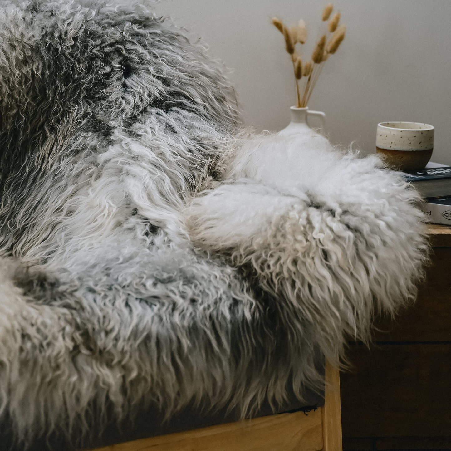 Light Norse XL Sheepskin Rug / Throw