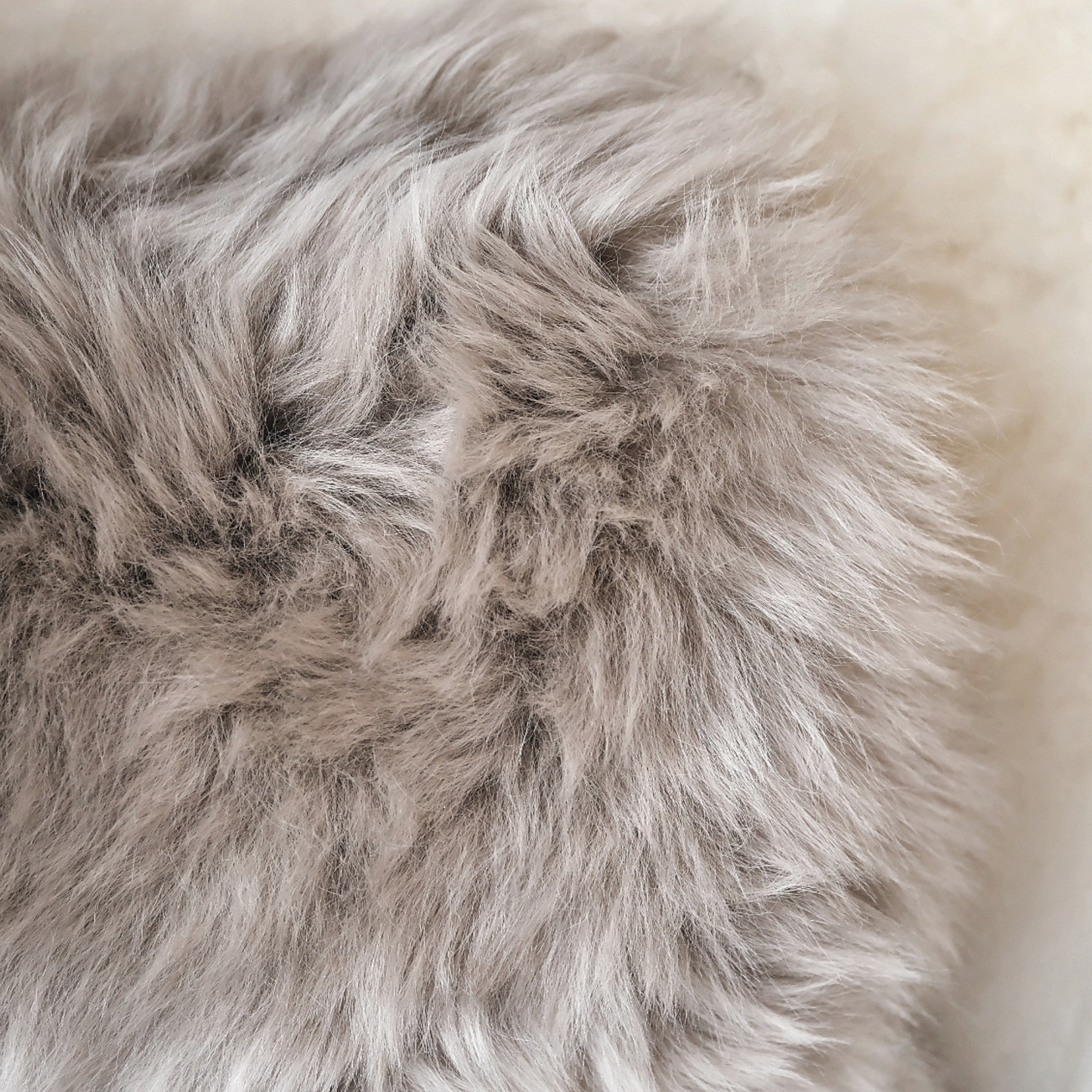 Small Sheepskin Snuggle in Taupe Grey