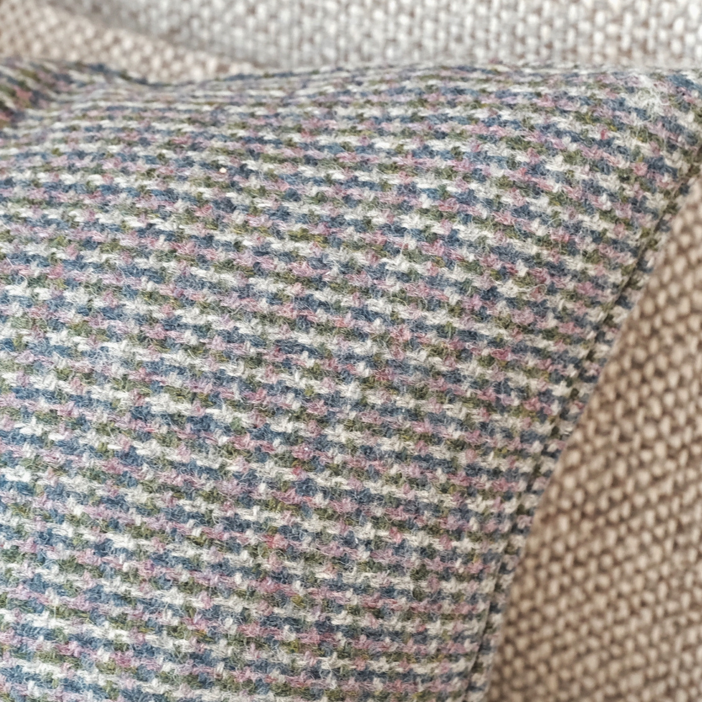 Skye Tweed Oblong Cushion in Heather