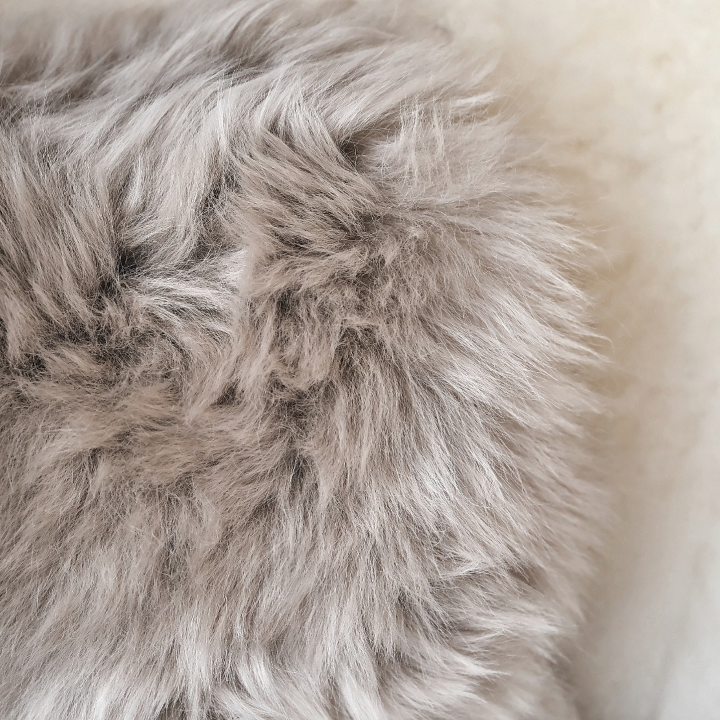 Large Sheepskin Snuggle in Taupe Grey