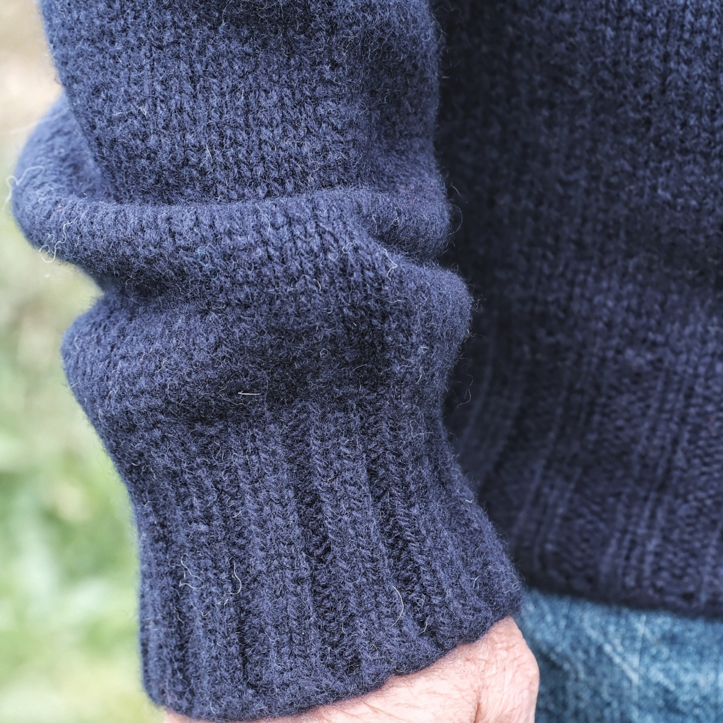 Men's Harley of Scotland Lambswool Fairisle Crew Neck Sweater