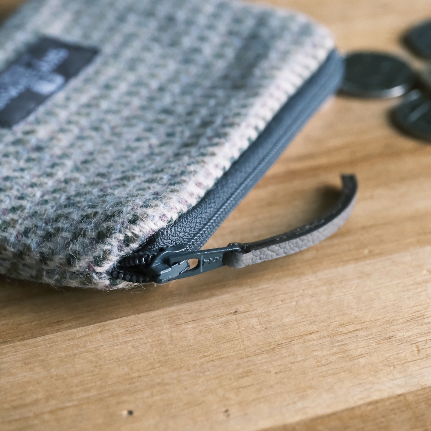 Skye Tweed Card Purse in Heather or Grey