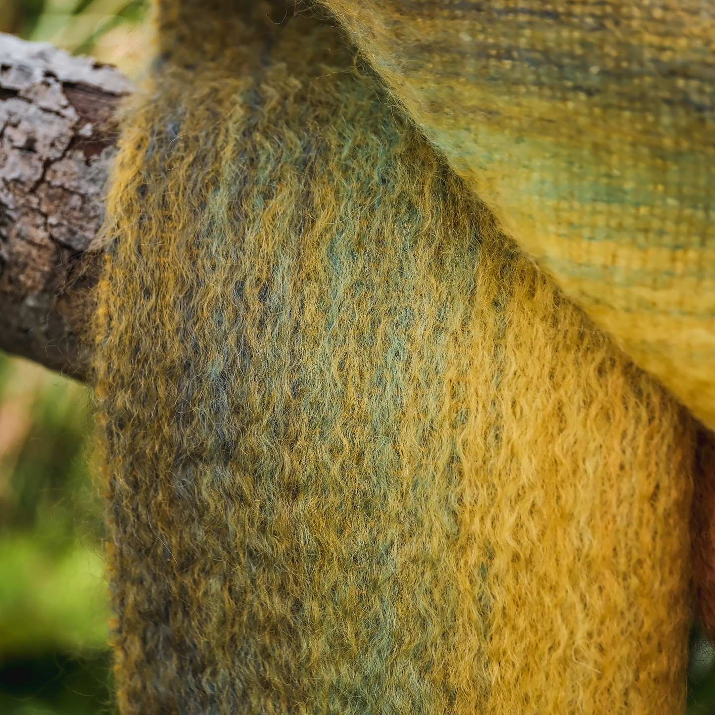 Mohair Scarf in Gold