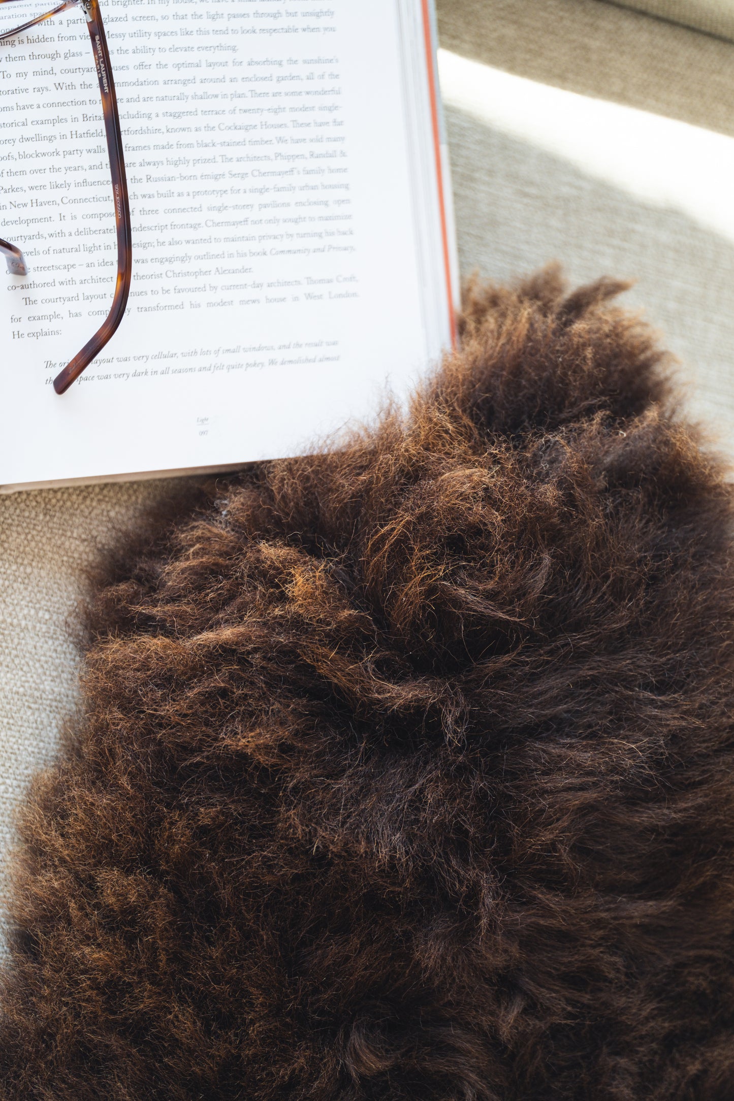 MIMOSA HIGHLAND SPECIAL BROWN SHEEPSKIN RUG
