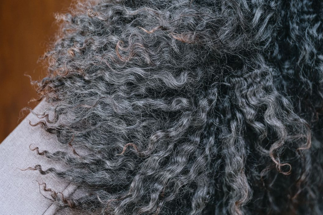 Dark Norse XL Sheepskin Rug / Throw