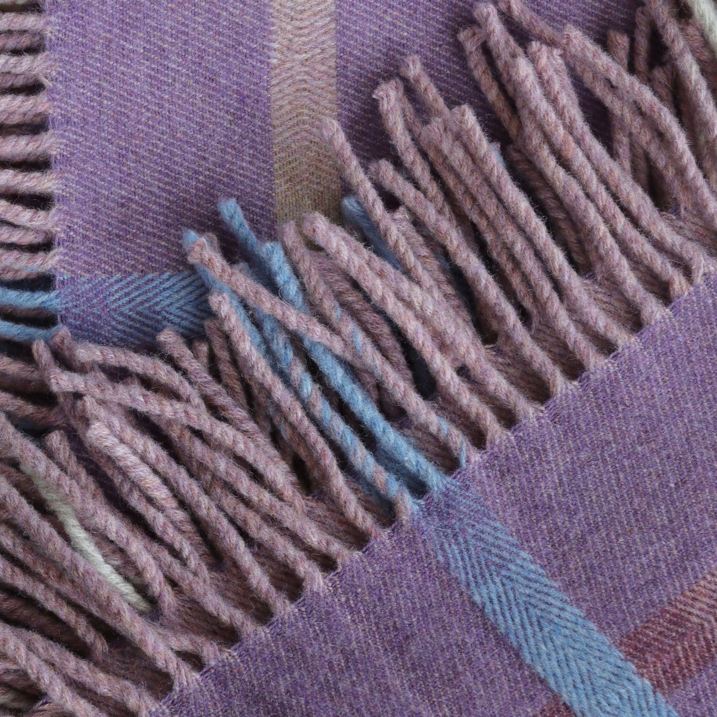 Remony Maree Wool Throw in Amethyst