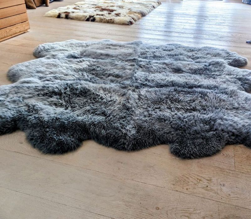 Soft Grey Sexto Sheepskin Rug