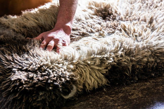 Tannery, working sheepskins, Skyeskyns