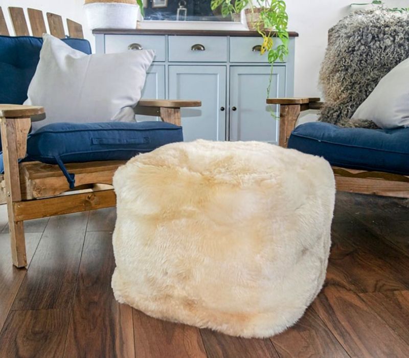 Sheepskin Pouffes