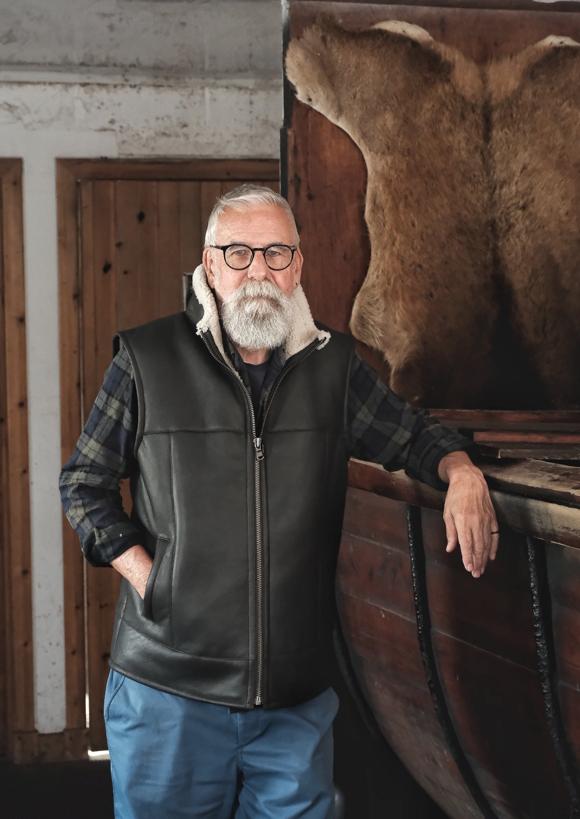 Harvey Sheepskin Gilet