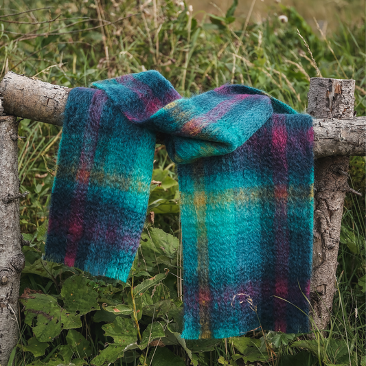 Mohair Scarf in Viridian