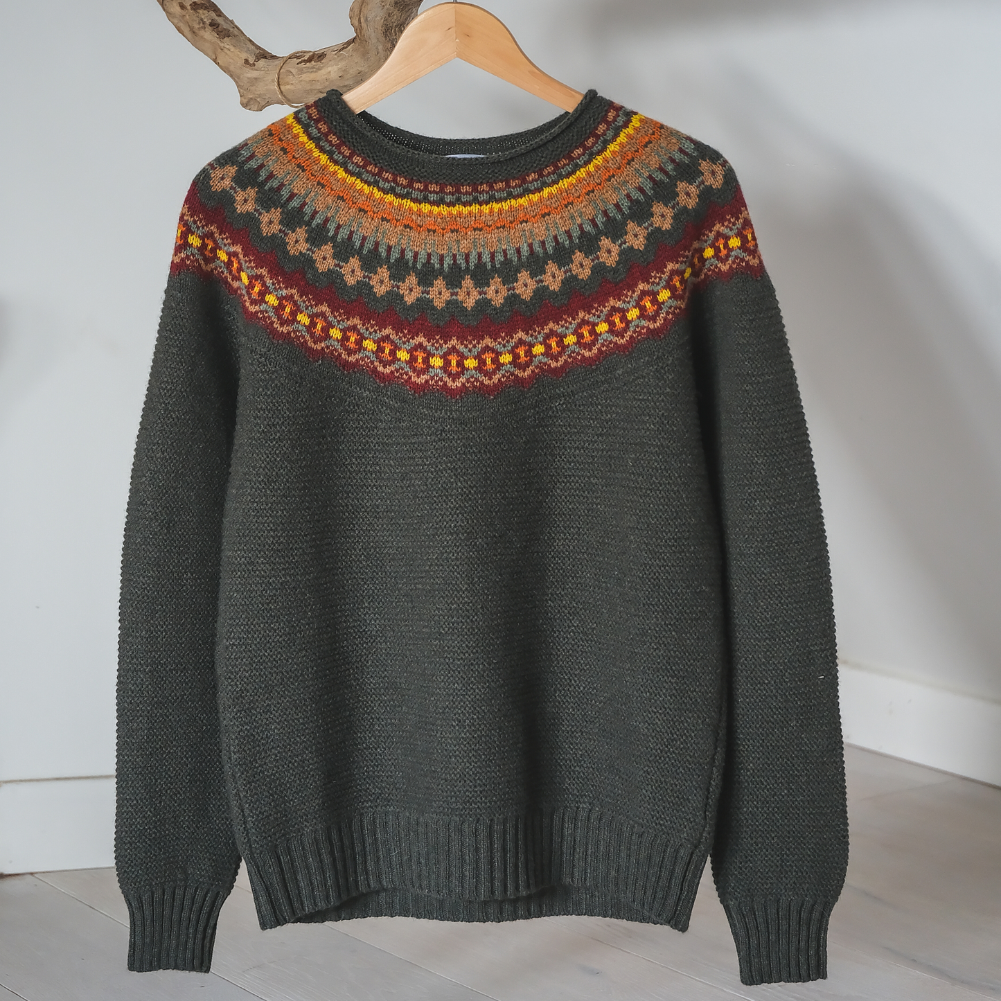 Stoneybrek Sweater in Red Oak