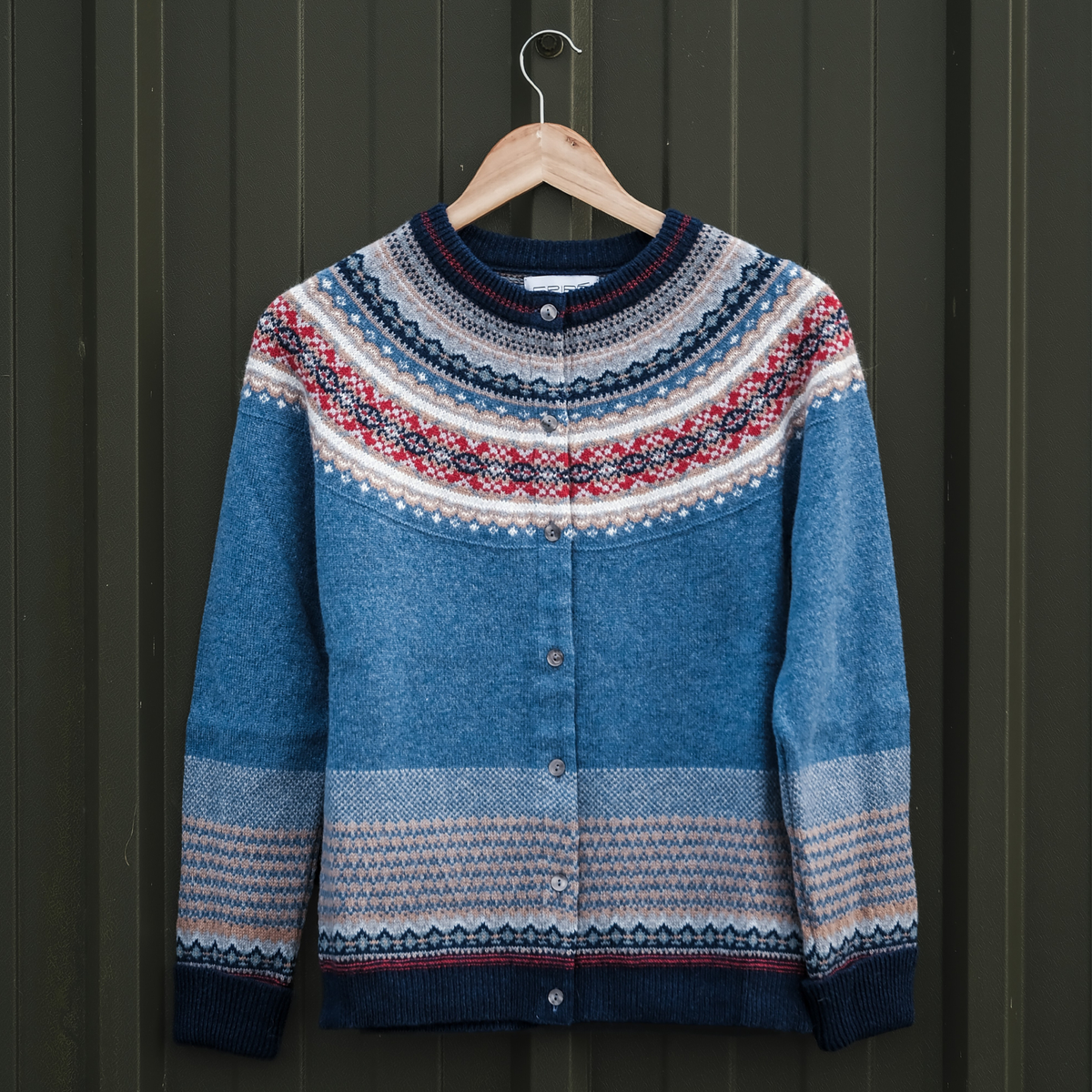 Alpine Cardigan in Blue Morning