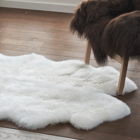 MERINO QUAD SHEEPSKIN RUG 185X105CMS