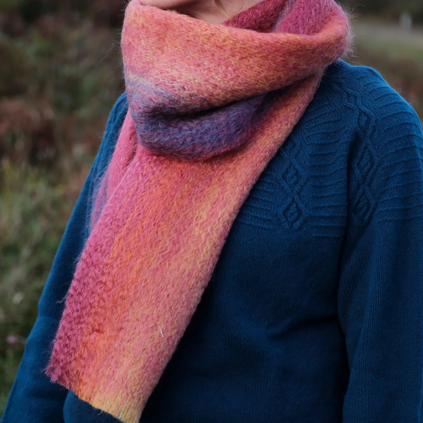 Green Grove Weavers Campion Mohair Scarf