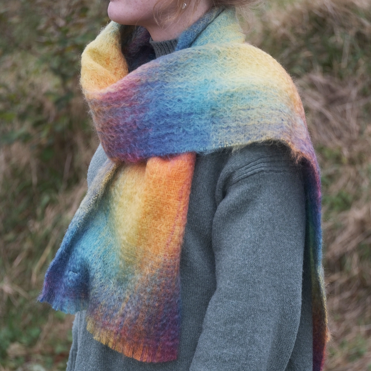 Hue Mohair Scarf