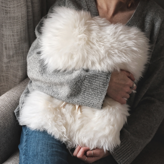 Large Sheepskin Snuggle in White