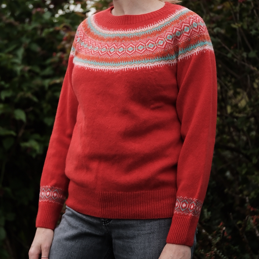 Poppy Fairisle Crew Neck Sweater