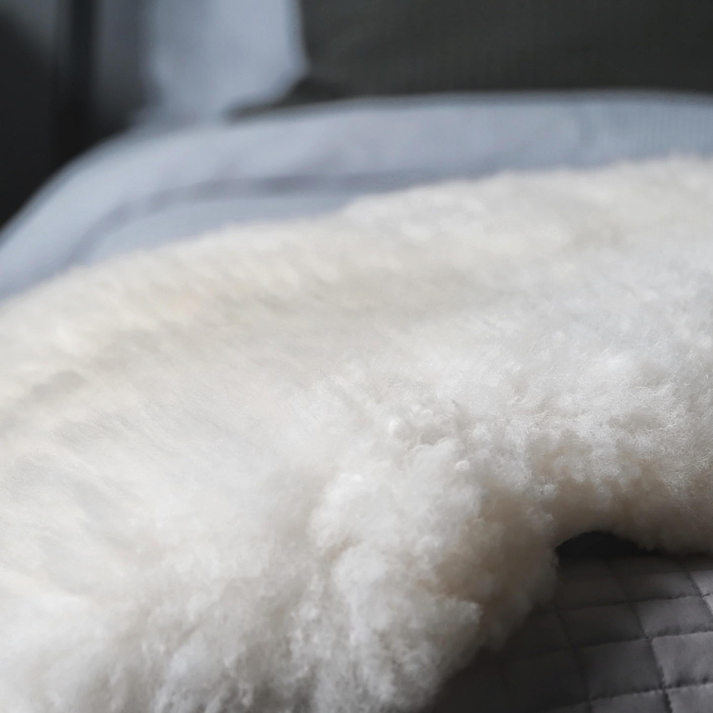 NATURAL WHITE MEDIUM SHEEPSKIN 95X60CMS SHEEPSKIN RUG/THROW