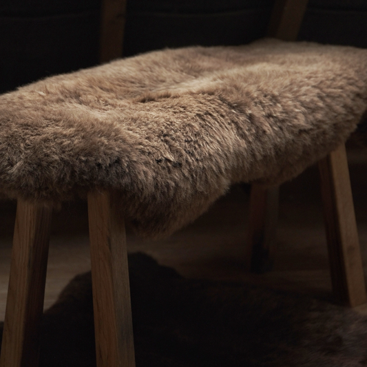 MIMOSA HIGHLAND LARGE BROWN SHEEPSKIN RUG