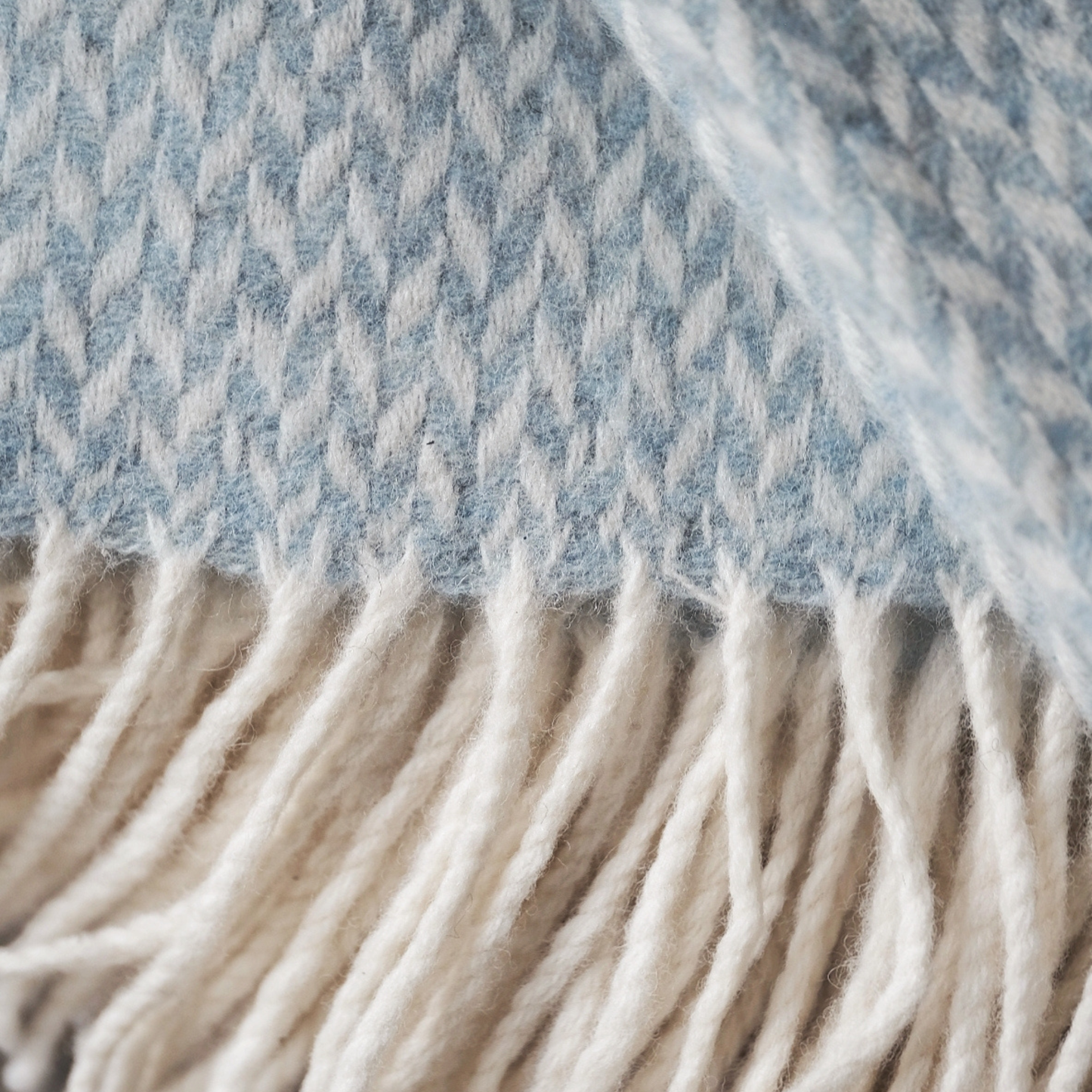BALINTYRE AQUAMARINE WOOL THROW