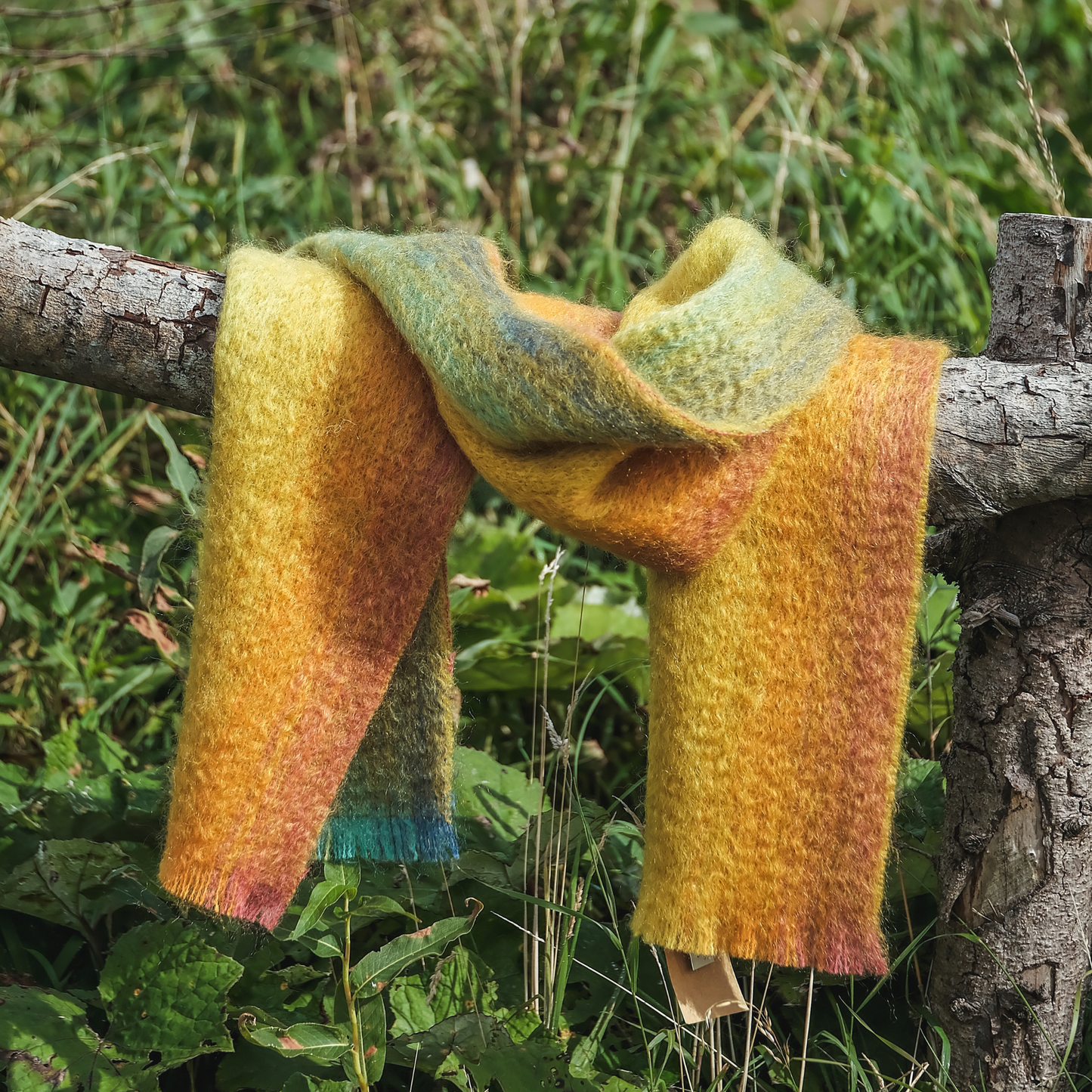 Mohair Scarf in Gold