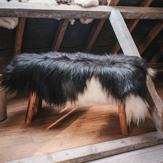Icelandic Spot Sheepskin Rug / Throw