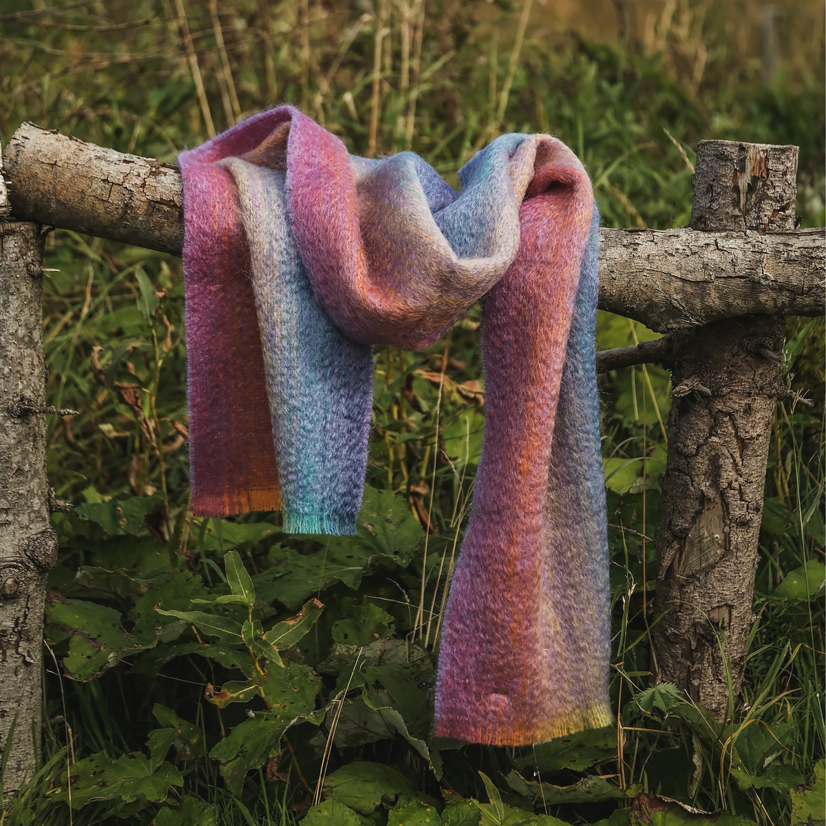 Mohair Scarf in Lavender