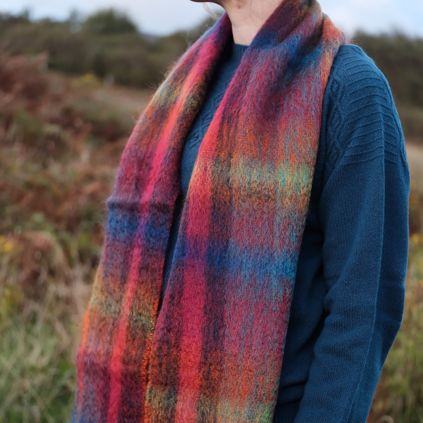 Maple Mohair Scarf