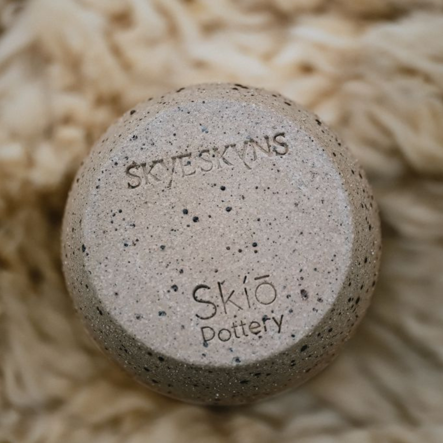Large Hand Thrown Skye Round Tumbler Cup (White or Coral Blue)