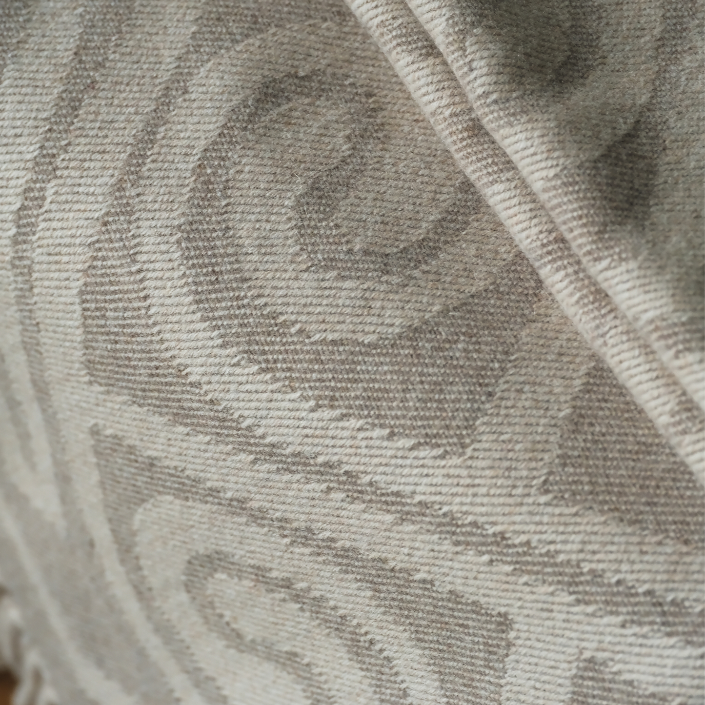 Fortrui Wool Throw in Stone