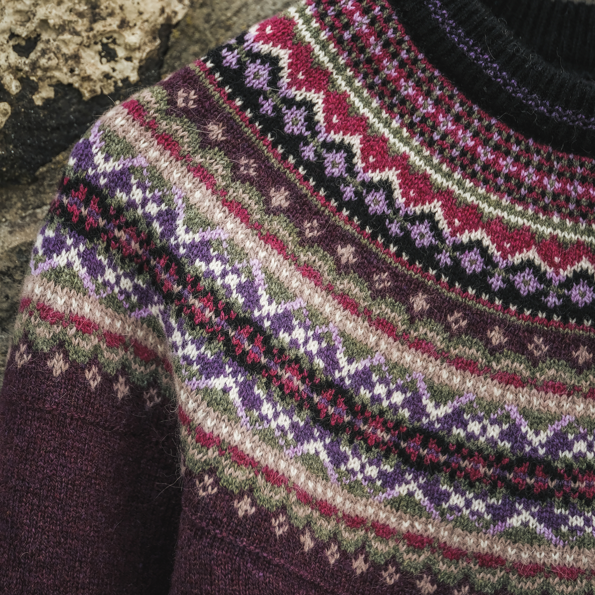 Alpine Sweater in Tyrian