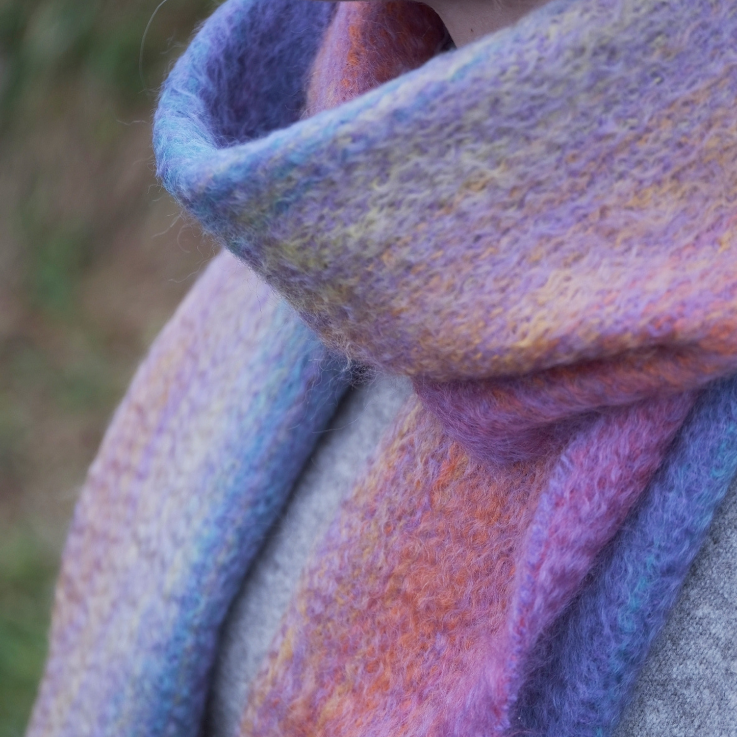 Lavender Mohair Scarf