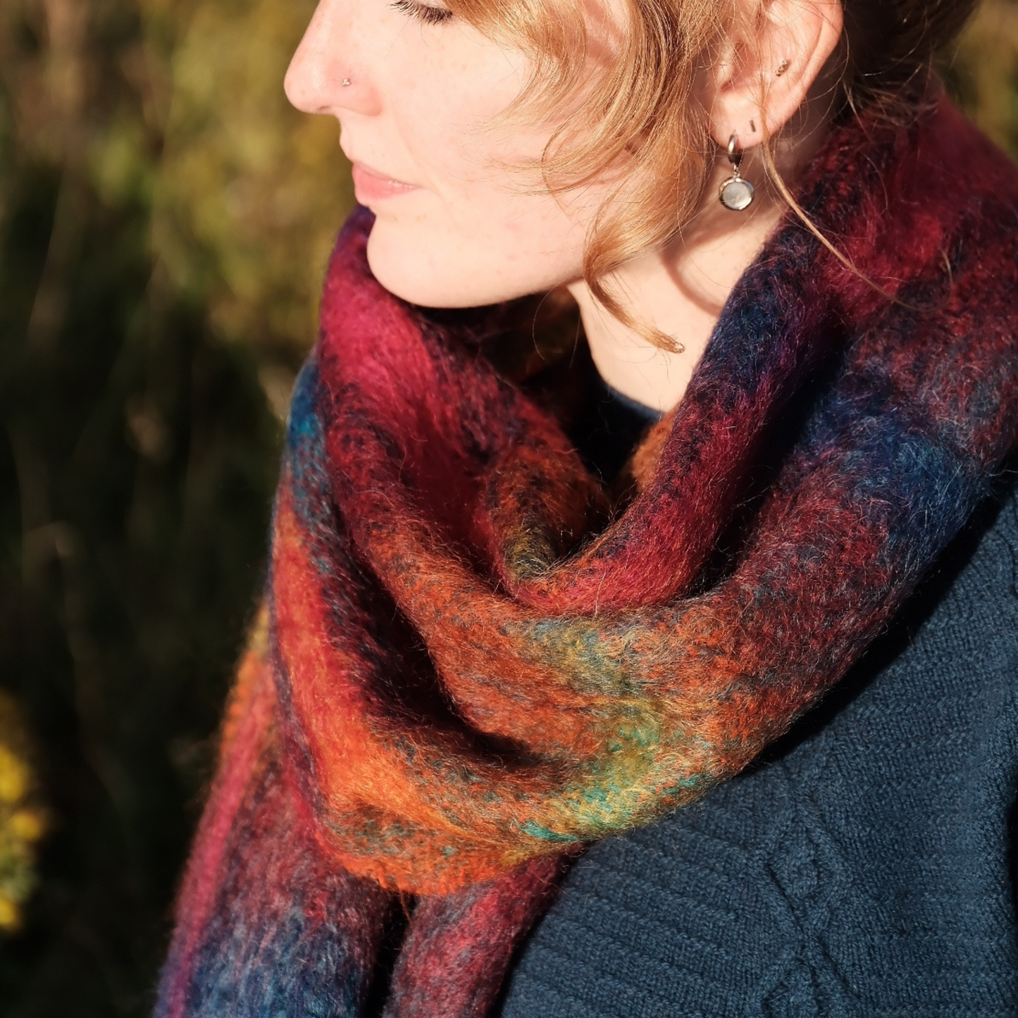 Maple Mohair Scarf