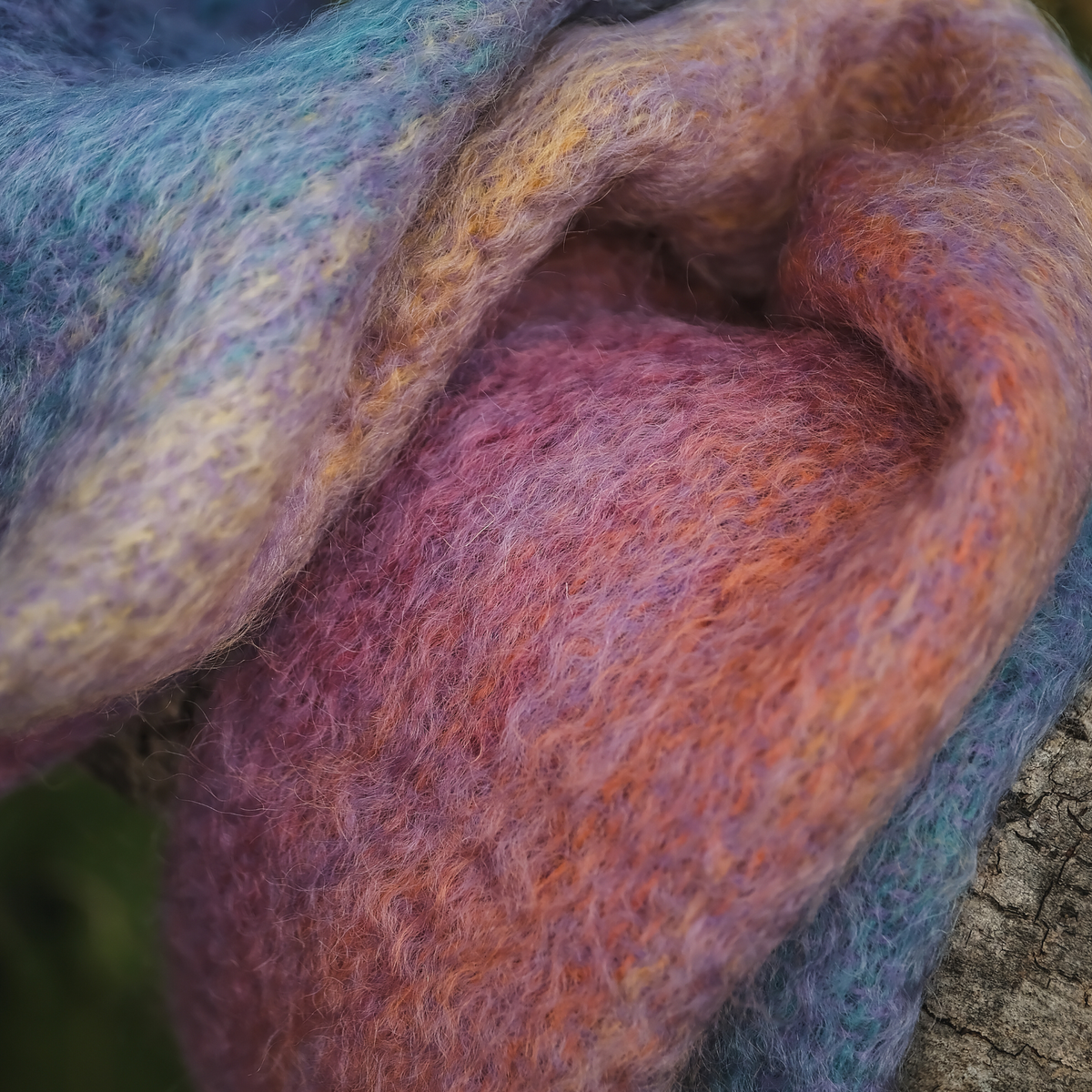 Mohair Scarf in Lavender