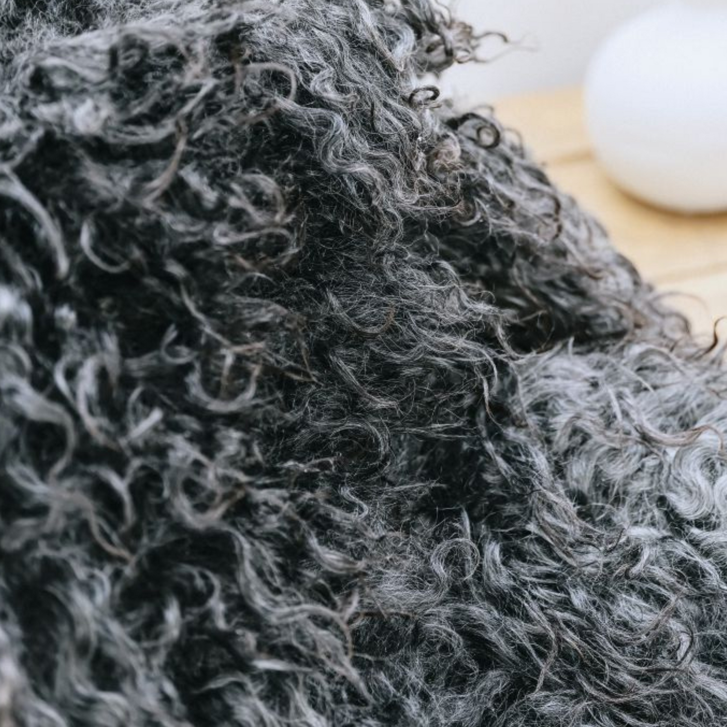Dark Norse XL Sheepskin Rug / Throw