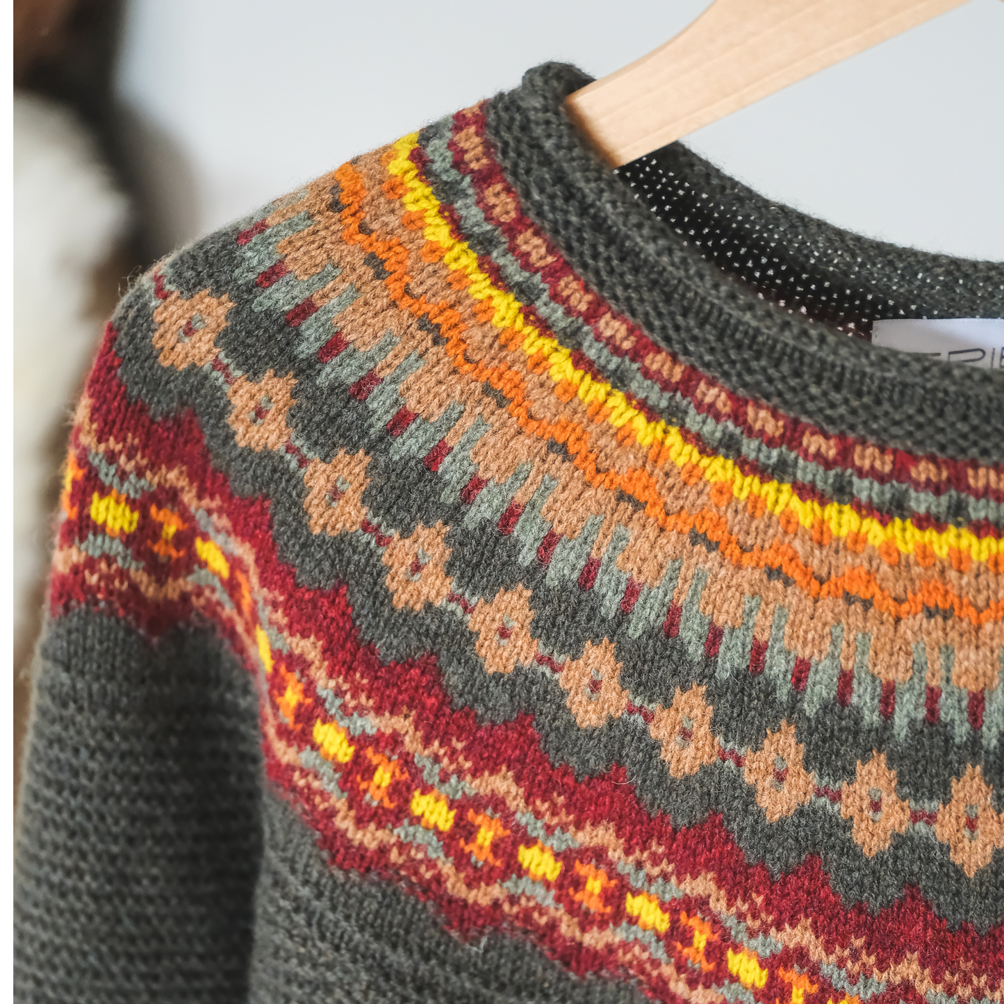 Stoneybrek Sweater in Red Oak