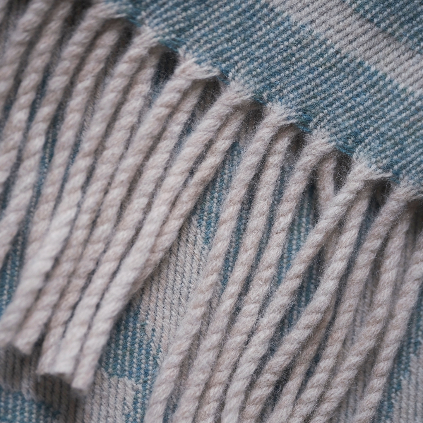 Fortriu Wool Throw in Woad