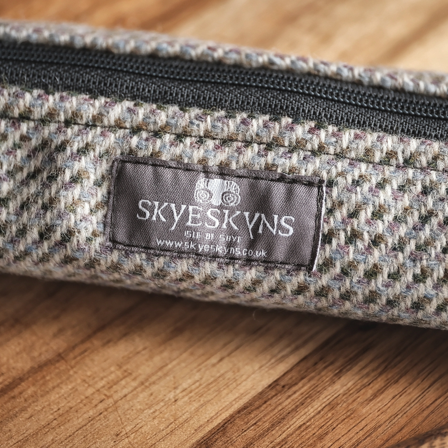 Skye Tweed Pencil Case in Heather or Grey