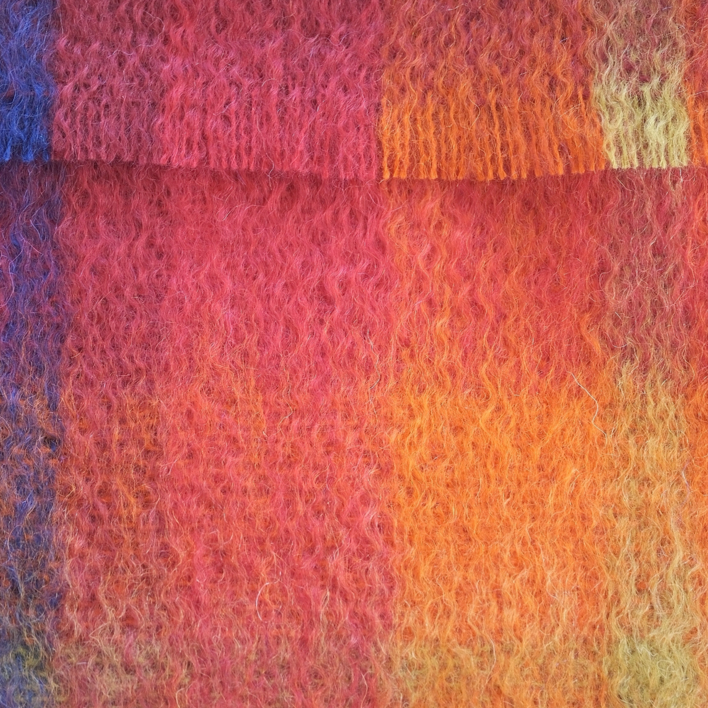 Mohair Scarf in Orangeade