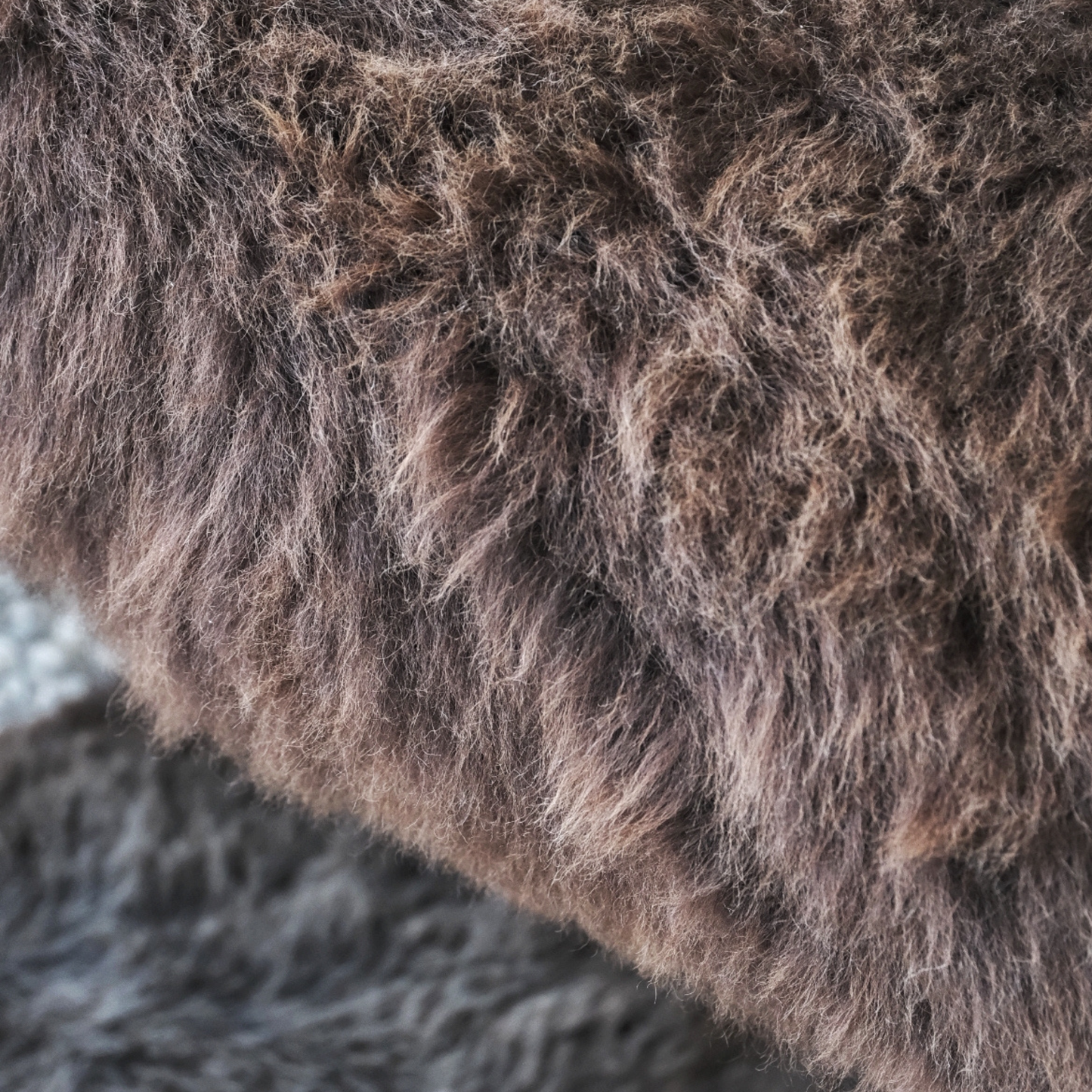 NATURAL BROWN LARGE SHEEPSKIN RUG 105X66CMS