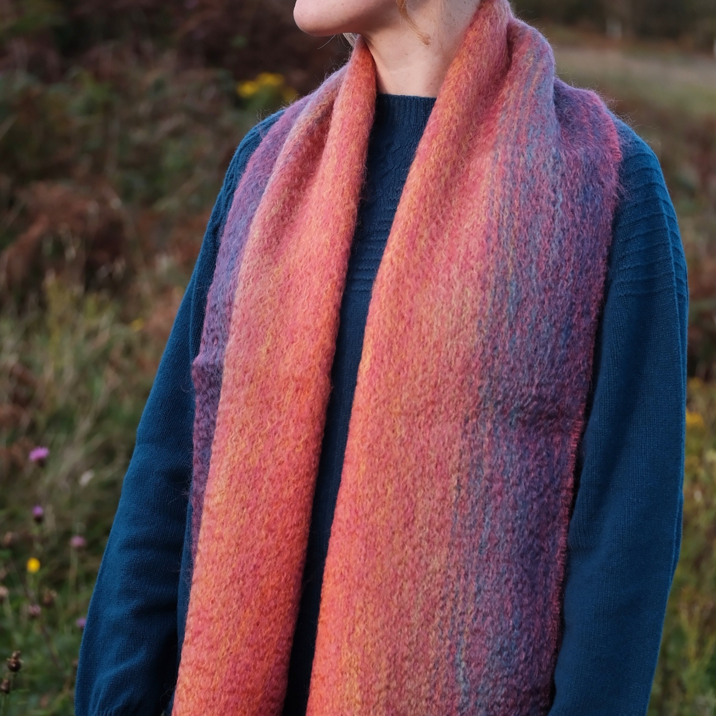 Green Grove Weavers Campion Mohair Scarf