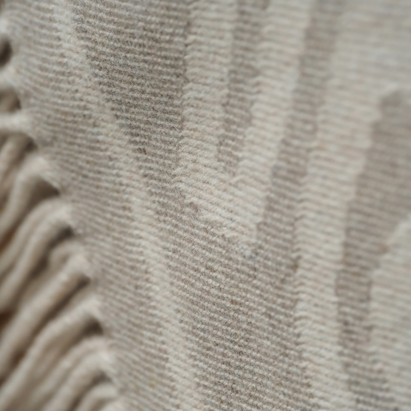 Fortrui Wool Throw in Stone