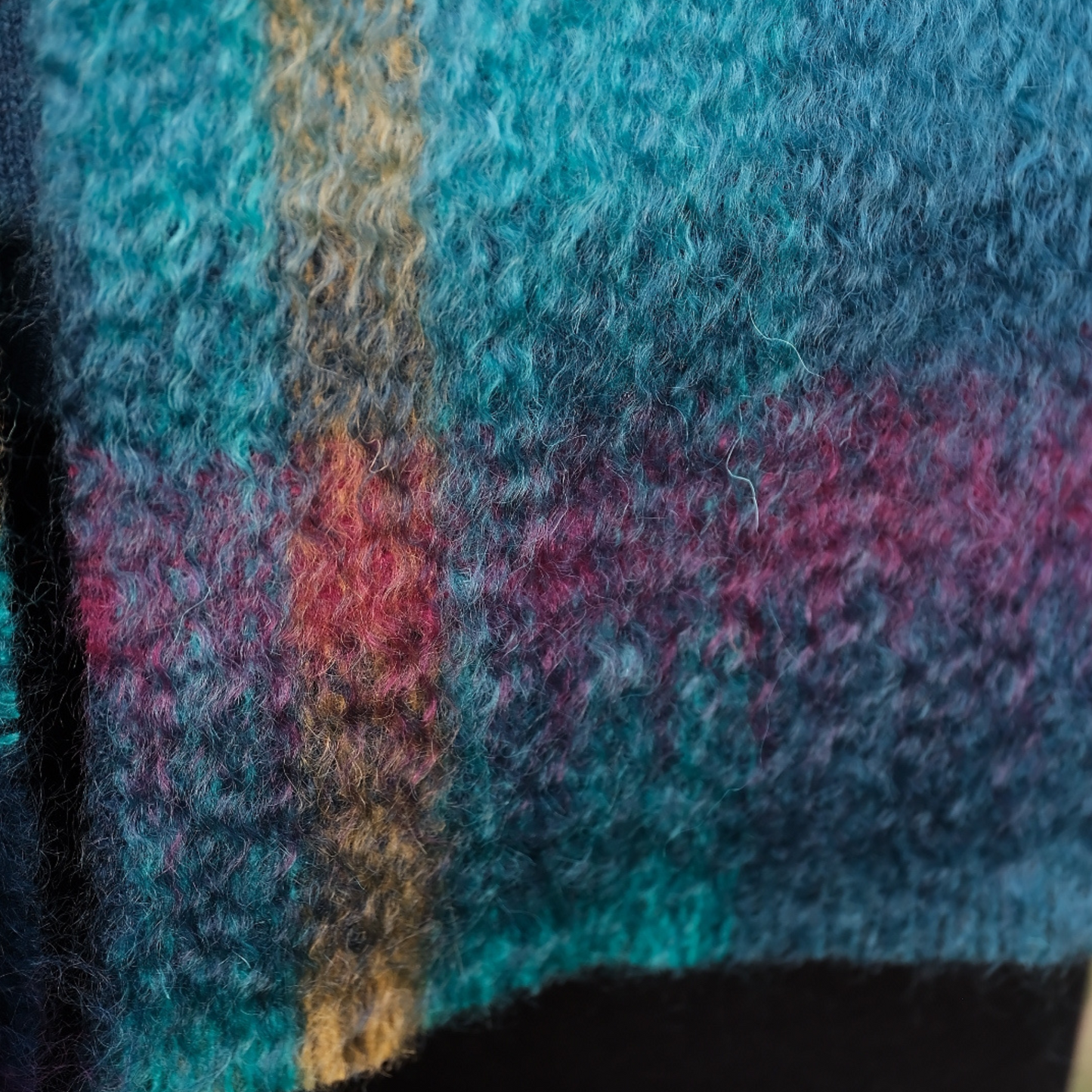 Green Grove Weavers Viridian Mohair Scarf