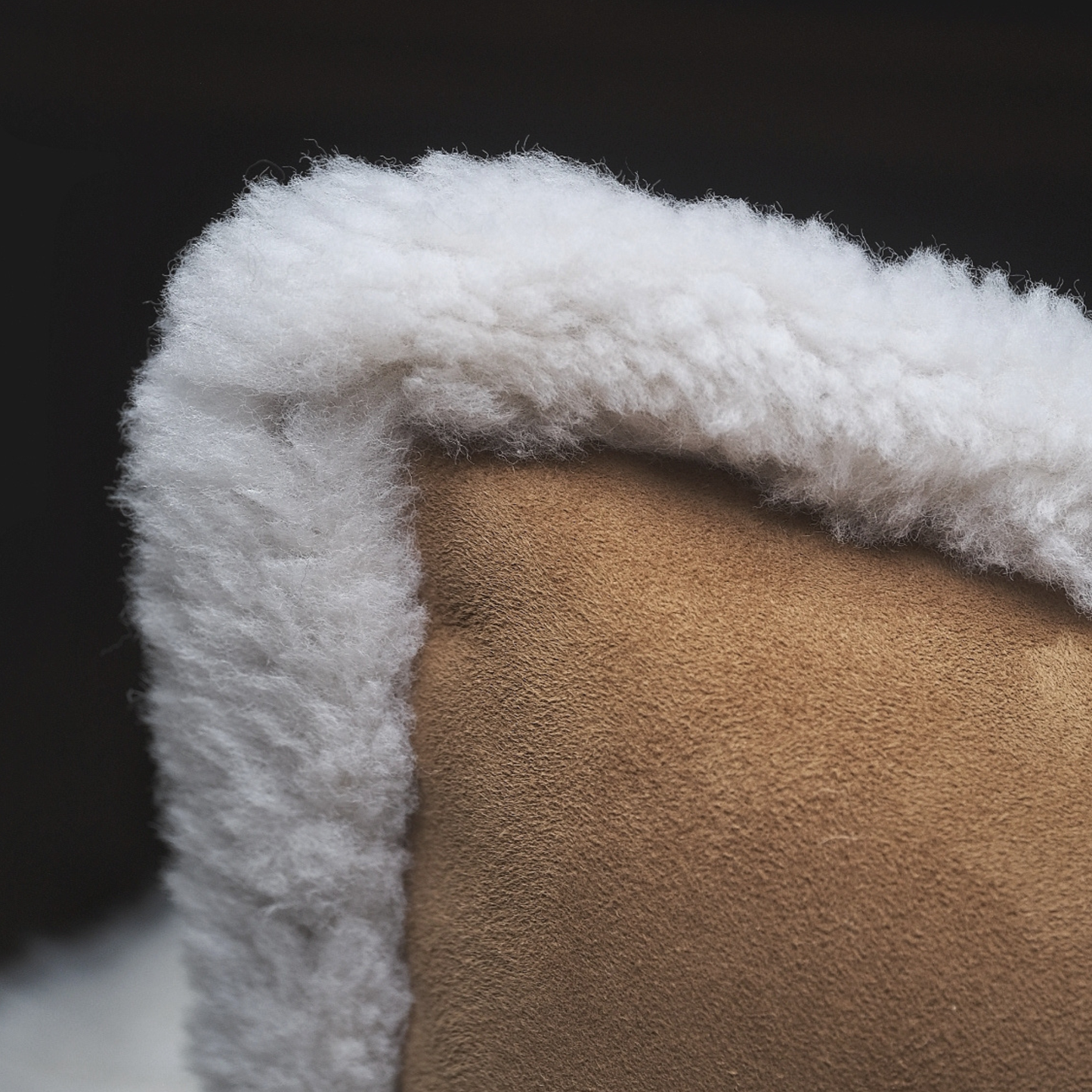 Spice Suede and Sheepskin Cushion