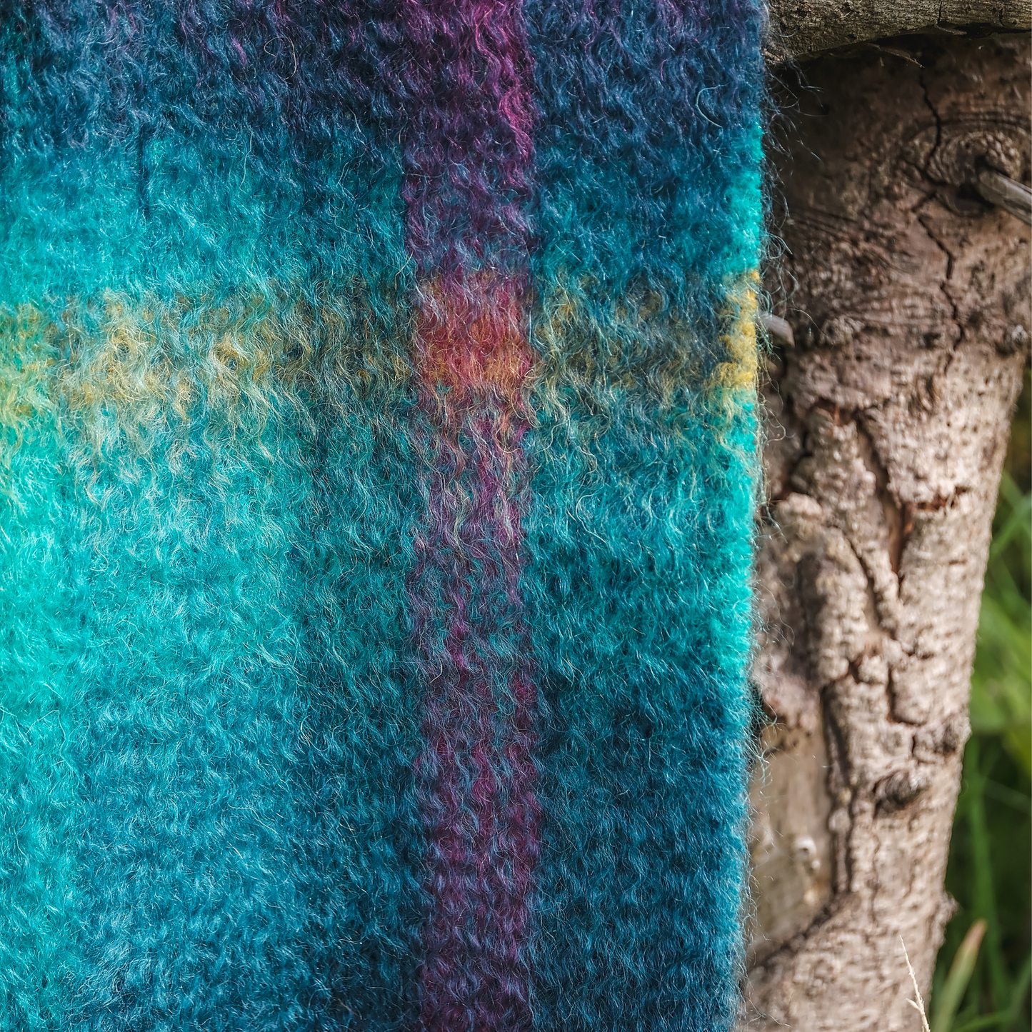 Mohair Scarf in Viridian