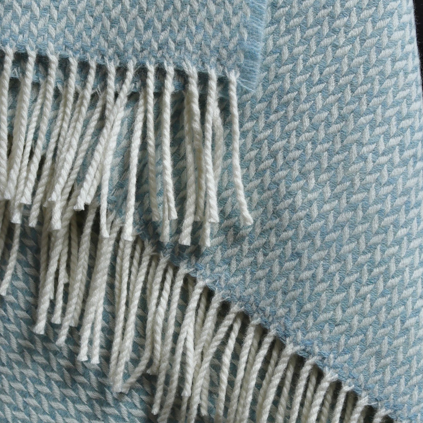 BALINTYRE AQUAMARINE WOOL THROW